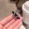 Mini Pinza para el Cabello de Estrella de Cinco Puntas con Circonita, Pinza de Pato para Flequillo, Pasador para la Frente, Pinza Lateral Estilo Coreano