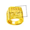 Anillo Niyou Da Zhan Hongtu Original de Oro Chapado en Oro Tailandés Anillo de Águila Anillo Abierto de Imitación de Oro 999 Águila Voladora Anillo para Hombre
