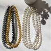 Collar de Perlas de Cristal Shijia Estilo Francés para Mujer Celebridad de Internet Lujo Ligero Estilo Coreano Alta Calidad 2024 Nueva Cadena Arthroid