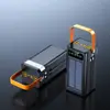 Carregador portátil de ultra capacidade super rápido de 120W com cabo embutido, fonte de alimentação móvel para atividades ao ar livre, atacado de carregadores portáteis