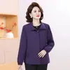 Nova Moda Outono 2026 Jaqueta Solta Fashion para Mães, Corta-vento Casual, Casaco Espesso Estiloso para Mulheres de Meia-idade e Idosas