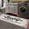 Envío Transfronterizo de Felpudos para Cocina Estilo Americano, Felpudos de Terciopelo de Cristal, Felpudos Absorbentes de Agua, Antideslizantes y de Fácil Cuidado para Lavandería y Baño en Stock