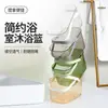 Cesta Transparente, Cesta de Banho, Cesta para Chuveiro de Banheiro, Cesta de Armazenamento para Artigos de Higiene Pessoal para Estudantes de Dormitório