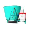 Mezcladora de tracción para tractor de doble dragón horizontal 12 metros cúbicos mezcladora vertical mezcladora automática de corte y trituración