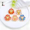 Nuevos Accesorios de Loto Esmaltados Estilo Chino, Broche de Nube de Murciélago Cloisonné DIY Estilo Antiguo Accesorios para Hanfu Qipao