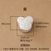 Plata pura 999, plata lisa, dije de zodiaco de dibujos animados de doble cara, cuenta de la suerte, dije de zodiaco de oveja de plata dura 3D, pulsera para el año de la oveja