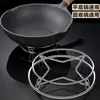 Estante para ollas de acero inoxidable, estante de almacenamiento de cocina para ollas y sartenes, con soporte para tapas, diseño resistente al calor y anti-quemaduras, soporte para ollas, rejilla para vaporizar y solución de almacenamiento