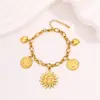 Pulsera de nicho de lujo ligero europea y americana transfronteriza para mujer, no se decolora, estilo Pandora vintage, alto valor estético, pulsera cubana con incrustaciones de diamantes