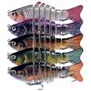 Anillo de Cebo para Señuelo Sumergible Cuentas Peces Multisección Gancho #6 Cebo Biónico de 7 Secciones Equipo de Pesca para Señuelos Sumergibles Transfronterizo