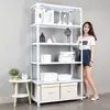 Estantería de Acero Angulado para Almacén Estante de Almacenamiento para el Hogar Estante de Almacenamiento para Balcón Estante de Piso de Múltiples Niveles Estante de Exhibición de Placa de Hierro para Almacén Estante de Hierro