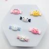Estuche para teléfono de resina con pegamento en crema de Sanrio con dibujos animados brillantes, joyería creativa, accesorios para horquillas