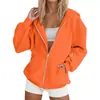 Nueva Sudadera con Capucha de Moda Casual para Mujer, Color Sólido, Manga Raglán, Cremallera, Bolsillo con Cordón