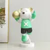 Ornamentos Urso Violento de Luxo Leve Criativos Decoração para Casa Quarto Sala de Estar Gabinete de TV Presente de Boas-vindas para Casa Nova de Alto Valor
