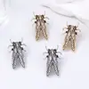 ZA Diseño de Tendencia Personalidad Transfronteriza Sentido del Diseño Aleación Insecto Temperamento Único Pendientes de Lujo Ligero Versátil Uso Diario Estilo Femenino
