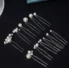 Nuevo Producto Coreano Horquilla en Forma de U Flor de Arcilla Suave Horquilla de Perlas de Imitación Accesorios para Vestido de Novia Accesorios para el Cabello de Novia