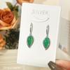 Brincos de Prata de Lei S925 Femininos Nicho Gota de Água Oval Simples Estilo Frio Gancho de Orelha Circular Moda Brincos Franceses