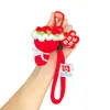 Producto Terminado de Ganchillo Hecho a Mano, Llavero de Ramo de Flores de Hilo, Flor de Rosa Creativa Flor Artificial Colgante para Bolsa, Regalo para el Día del Maestro