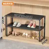 Zapatero con Particiones en Capas Zapatero Artefacto de Almacenamiento Zapatero Multicapa para el Hogar Organizador con Puerta de Partición en Capas