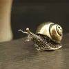 Venta Caliente Transfronteriza Latón Retro Pequeño Insecto Caracol Sólido Adornos Decoración de Escritorio Manualidades Inserto para Incienso