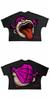 Camiseta de Hombre Harajuku Vintage Estampada de Dibujos Animados Cuello Redondo Camiseta de Hombre Y2K Moda Urbana Americana Oversized Manga Corta