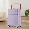 Maleta de Marco de Aluminio Modelo Nuevo 2026 para Hombres, Maleta de Carrito de Gama Alta para Mujeres, Maleta de Viaje Elegante y Resistente a Golpes con Asa Ancha y Cerradura de Combinación