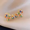 Pendientes planos redondos de perla con estampado de leopardo para otoño e invierno, incrustaciones de diamantes, estilo retro Melard, diseño único y elegante