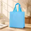 Bolsa de Regalo Tote No Tejida Transfronteriza Color Sólido Macarrón Bolsa de Regalo Laminada Bolsa de Regalo Impermeable Cumpleaños Infantil