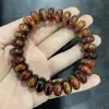Pulseras de Coral Marino con Hilo Dorado al por Mayor, Pulseras de Coral Negro de Imitación, Cuentas Budistas de Coral Rojo Multicírculo, Pulseras Coleccionables para Hombre