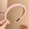 Diadema Fresca Estilo Coreano de Lunares para Mujer 2026 Nuevo Estilo Diaria Exterior Diadema Superior Cráneo Alto Pinza para el Cabello Lavado de Cara Presionador de Cabello Accesorios para el Cabello