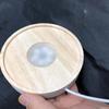 Base Luminosa de Madera Maciza Portalámparas de Madera LED Difusor Portalámparas de Aromaterapia de Piedra Base de Cristal Difusor Luminoso Integrado en PC