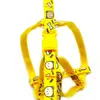 Correa de pecho para perro con estampado de perro de 1 cm de ancho, campana colgante en el cuello, juego de tracción para gato personalizado, suministros para exteriores, antipérdida