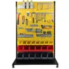 Gancho Agujero Cuadrado Panel Perforado Estante Colgador Herramienta Agujero de Pared Panel Perforado Gabinete de Herramientas Estante Estante de Almacenamiento Banco de Trabajo Accesorios