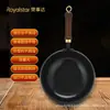 Olla Grande de Barriga Royalstar Olla de Hierro Antiadherente Olla de Hierro Forjado Sartén Antiadherente Sin Recubrimiento Sartén para Uso Doméstico
