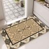 Felpudo retro de estilo italiano para entrada, antideslizante, resistente a la suciedad y al desgaste, para baño.