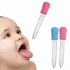 Dispensador de medicina para bebés al por mayor, gotero de silicona para alimentar medicina, dispensador de medicina para alimentar agua, dispensador de medicina anti-asfixia para bebés, 5ML