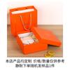 Caja de regalo cuadrada naranja, caja de regalo de cumpleaños para niños y novias, regalos de acompañamiento, caja de cubierta de cielo y tierra, caja vacía