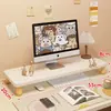 Soporte Elevador para Monitor de Computadora de Escritorio Base para Pantalla Soporte Bandeja para Teclado de Escritorio