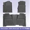 Adequado para Chevroletc 2500Silverado 2014-2019 Tapetes de Piso 3D de Material para Todas as Condições Climáticas Tpe