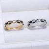 Accesorios DIY anillo de perla de plata de ley S925 de lujo ligero puerto de soporte vacío anillo de estilo temperamento soporte de anillo apertura 7-10 mm