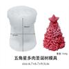 Árvore de Natal DIY Artesanal Molde de Preenchimento com Cola Série de Natal Programa Vela Aromática Gesso Molde de Silicone