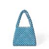 Invierno Nuevo Vintage Artístico de Alta Gama Bolso de Mujer Bolso Tejido a Mano Bolso de Cuentas de Esquina Diseño Nicho Bolso de Mano