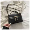 Bolso Caja Simple y de Moda Estilo Chanel, Minibolso para Mujer, Bolso Cruzado con Cadena Acolchada, Entrega Directa de Fábrica