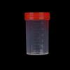 Taza de Taburete de Laboratorio Suministrada de Fábrica con Tapa de Rosca, Recipiente de Orina de Plástico 60ml, Consumibles Hospitalarios, Recipiente de Prueba de Orina de PP