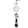 Colgante Buda sosteniendo el carácter fu de Buda interior de coche colgante para coche jade blanco Buda colgante de cristal regalo creativo