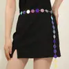 Nova corrente de metal refletora estilo europeu e americano, selo de cintura para vestido, corrente de cintura, acessórios de vestuário DIY, atacado de fábrica