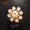 Broche de Perla Pin Portátil Ramillete Otoño e Invierno Traje Cheongsam Abrigo Accesorios Estilo Elegante Vestido Cuello