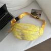 Moda Coreana Bolsa de Peito Feminina 2024 Nova Casual Versátil Bolsa Transversal Bolsa de Cintura para Celular Bolsa de Ombro Esportiva para o Dia a Dia