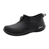 Zapatos de Lluvia de Moda Transfronterizos para Hombre, Estilo Japonés y Coreano, Caña Baja, Versátiles, Impermeables, Suela Blanda, Cómodos, Antideslizantes, Zapatos de Goma para Cocina