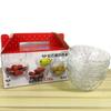 Tazón de Vidrio Transparente Cristal para Ensalada de Frutas Tazón Diamante Juego de Tazones de Regalo para Actividad de Joyería de Cuatro Piezas Venta al por Mayor