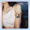 Pegatinas de Tatuaje de Mariposas Coloridas Impermeables y a Prueba de Sudor Larga Duración Estilo Ins Femenino Pintadas a Mano Pequeñas Frescas Brazo Clavícula Pecho Nicho